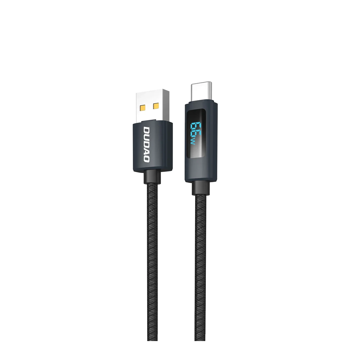DUDAO L7T-B 100W USB-A to USB-C Ekranlı Hızlı Şarj Kablosu
